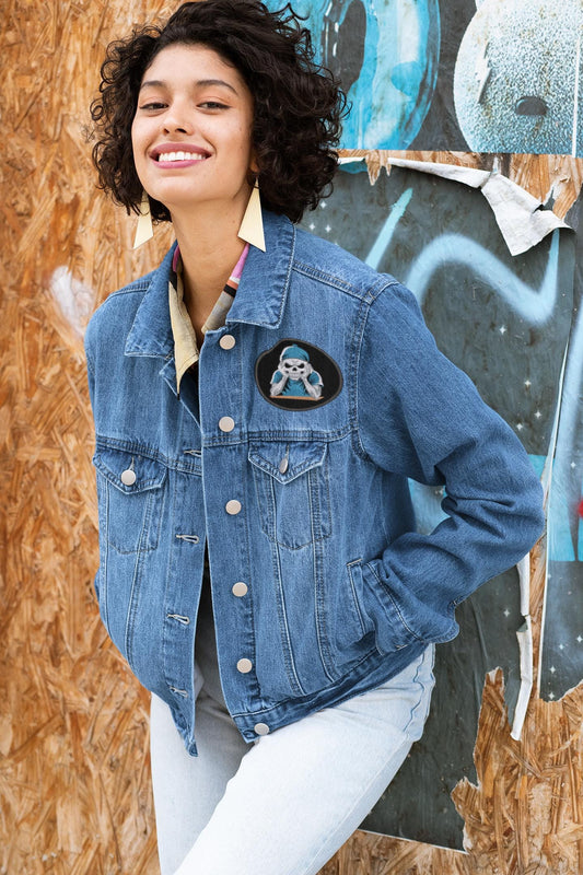 Quirky Embroidered Skeleton Iron-On Patch for Custom Jackets & Caps - High-Quality Stitching, Unique Design, Easy Application